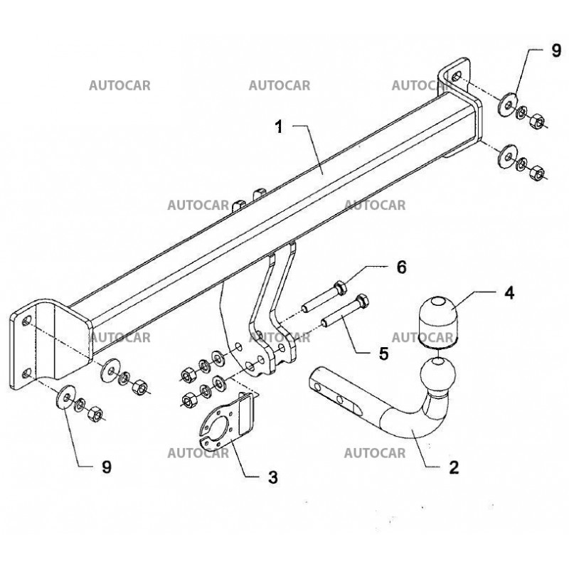 Anhängerkupplung für X 6