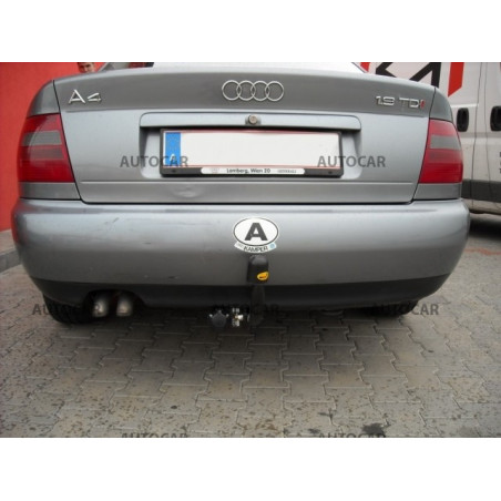 Anhängerkupplung für A 4 - 4-türig, Quattro, ( 8 D2, B5 ) - manuell–AHK starr - von 1994/11 bis 2000/10 Anhängerkupplung für A 4 - 4-türig, Quattro, ( 8 D2, B5 ) - manuell–AHK starr - von 1994/11 bis 2000/10