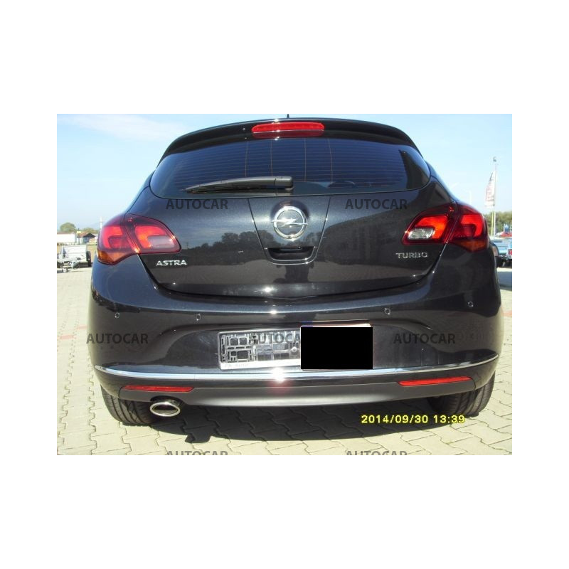 Anhängerkupplung für Opel ASTRA J - "J" - automat–AHK vertikal abnehmbar