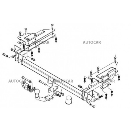 Anhängerkupplung für CIVIC - 5-türig (EU__, EP__) - automat–AHK abnehmbar - von 2001