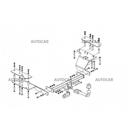 Anhängerkupplung für CR-V - 5-türig - automat–AHK abnehmbar - von 2002/03 bis 2006/12 Anhängerkupplung für CR-V - 5-türig - automat–AHK abnehmbar - von 2002/03 bis 2006/12