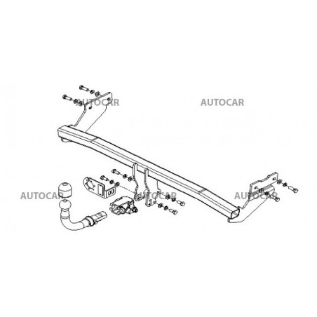 Anhängerkupplung für PICANTO - 5 dv - manuell–AHK starr - von 2003 Anhängerkupplung für PICANTO - 5 dv - manuell–AHK starr - von 2003