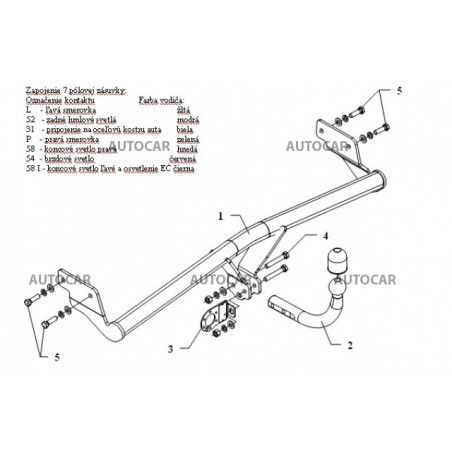 Anhängerkupplung für R I O - 5dv - automat–AHK abnehmbar - von 2005 bis 2009/09 Anhängerkupplung für R I O - 5dv - automat–AHK abnehmbar - von 2005 bis 2009/09