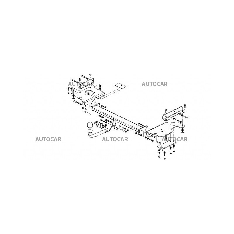 Anhängerkupplung für SPORTAGE - 5-türig (JM) - manuell–AHK starr - von 2004