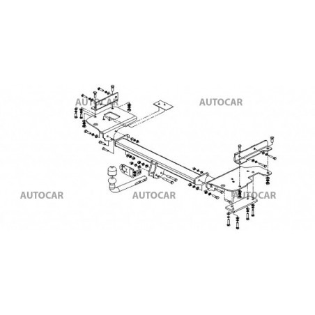 Anhängerkupplung für SPORTAGE - 5-türig (JM) - automat–AHK abnehmbar - von 2004