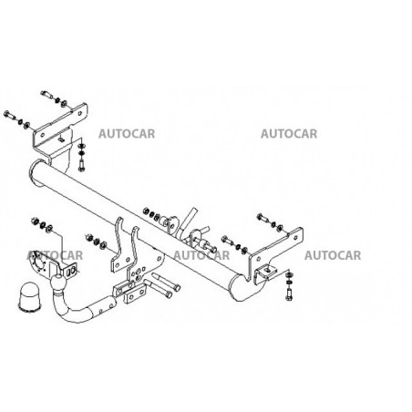 Anhängerkupplung für CARISMA - 4/5-türig(DA) - automat–AHK abnehmbar - von 2000 bis 2005 Anhängerkupplung für CARISMA - 4/5-türig(DA) - automat–AHK abnehmbar - von 2000 bis 2005