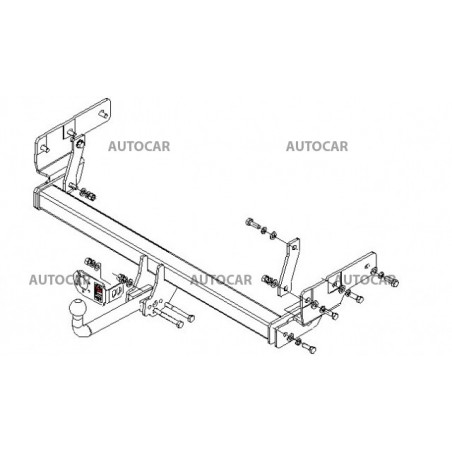 Anhängerkupplung für PININ - 5-türig(H60) - automat–AHK abnehmbar - von 2000