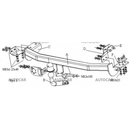 Anhängerkupplung für ALMERA - 4-türig,(N 15) - automat–AHK abnehmbar - von 1995 bis 2000/02 Anhängerkupplung für ALMERA - 4-türig,(N 15) - automat–AHK abnehmbar - von 1995 bis 2000/02