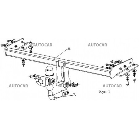 Anhängerkupplung für ALMERA - 4-türig(N16) - automat–AHK abnehmbar - von 2000/03 bis 2006