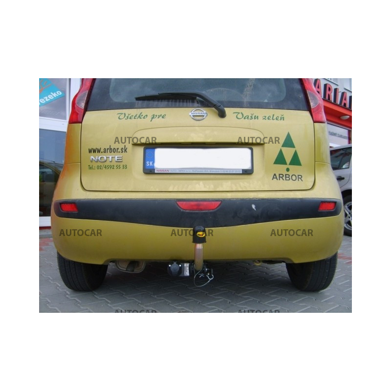 Anhängerkupplung für NOTE - ( E 11 ) - automat–AHK abnehmbar - von 2006