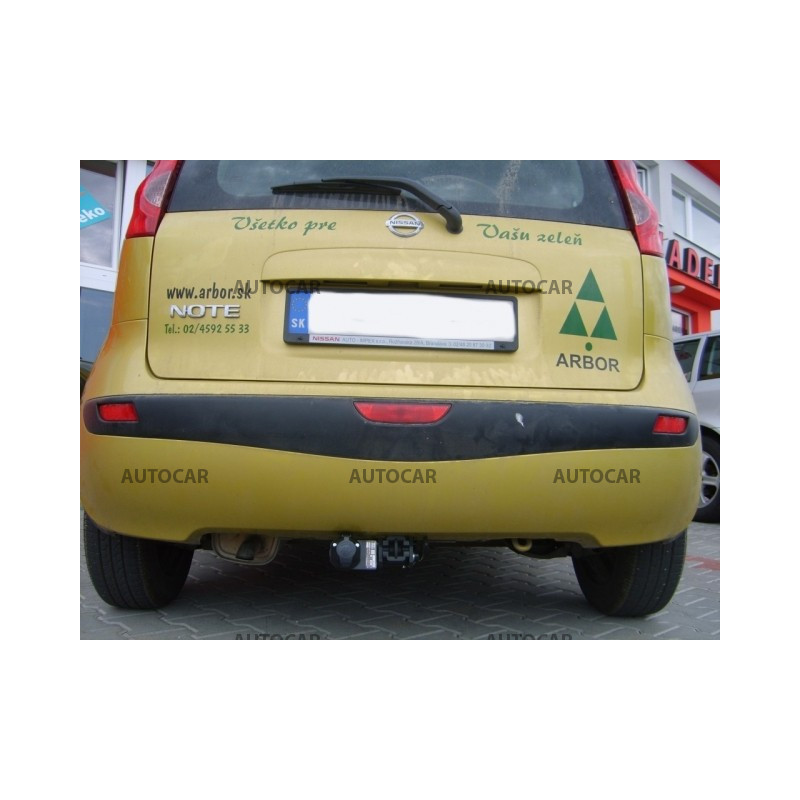 Anhängerkupplung für NOTE - ( E 11 ) - automat–AHK abnehmbar - von 2006