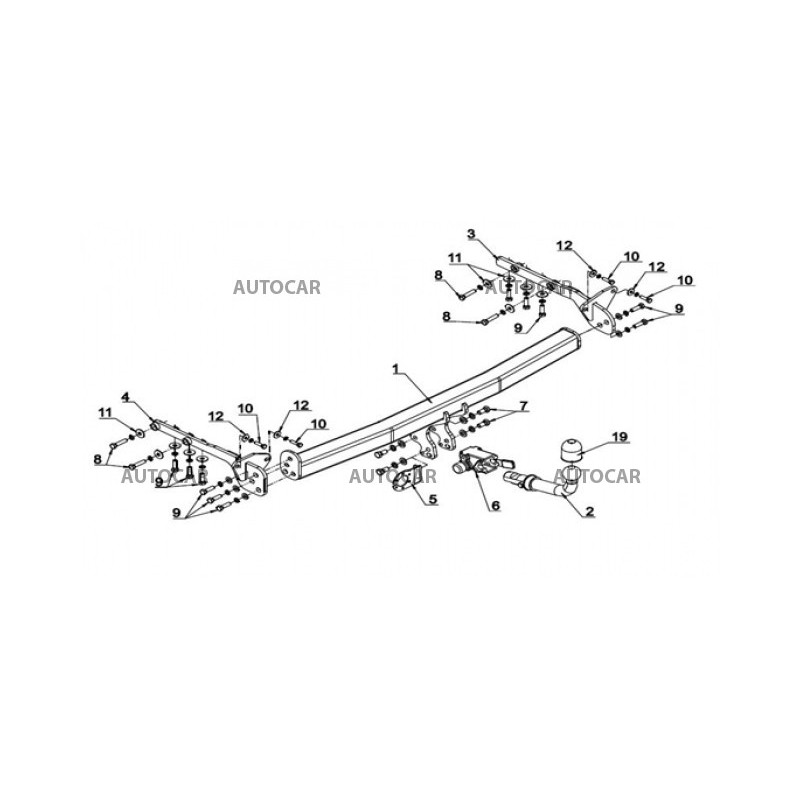 Anhängerkupplung für X-TRAIL - 5 dv T31 - automat–AHK abnehmbar - von 2007