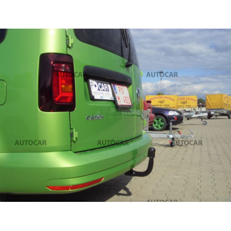 Anhängerkupplung für VW CADDY - Pick Up, (2 KA, 2 KB),Maxi,4x4 - vertikal– AHK abnehmbar - von 2004-2015/- ☑️