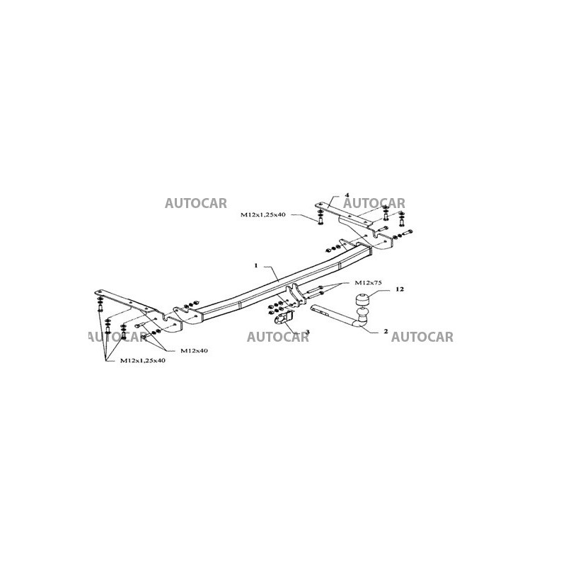 Anhängerkupplung für RAV 4 - 5-türig s rezerv. kolesom na zadnych dverach - automat–AHK abnehmbar - von 2009