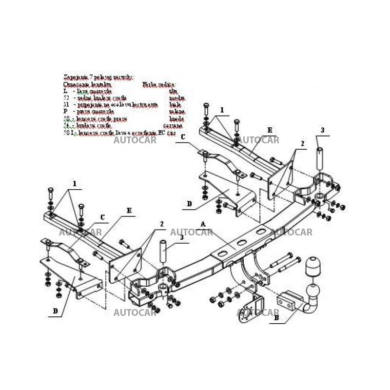 Anhängerkupplung für seria 3 - 4-türig, Coupe (E 36) - automat–AHK abnehmbar - von 1991/01 bis 1998/03