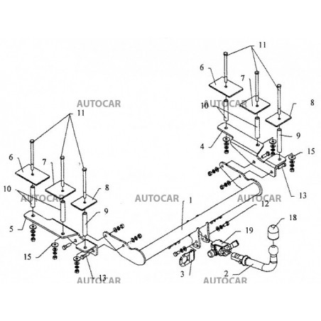 Anhängerkupplung für VECTRA - "C" Combi - automat–AHK abnehmbar - von 2003 Anhängerkupplung für VECTRA - "C" Combi - automat–AHK abnehmbar - von 2003