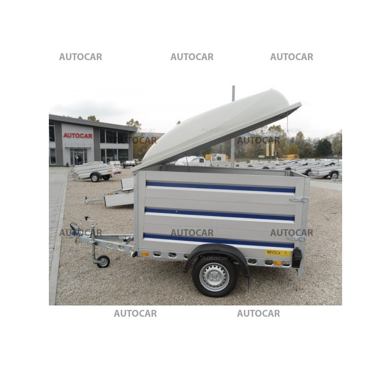 Pritsche Anhänger Kujawiak mit Deckel