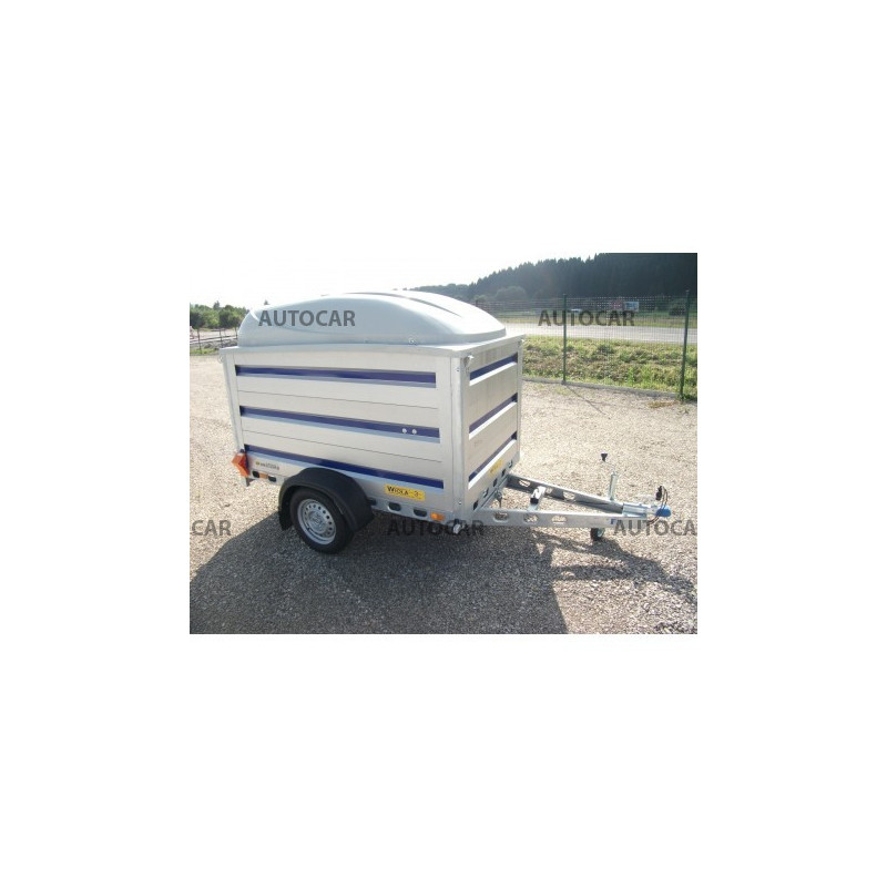 Pritsche Anhänger Kujawiak mit Deckel