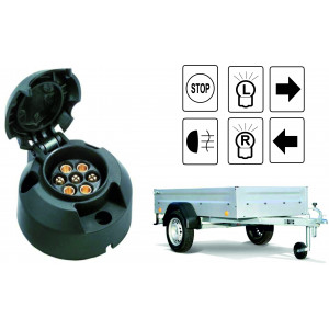 7 PIN - E-Satz (mit Steuermodul) für Anhängerkupplungen - ohne Blinküberwachung