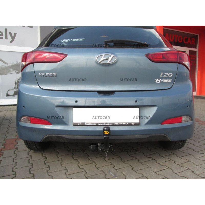 Anhängerkupplung für I 20 - 5 dv - automat–AHK abnehmbar - von 2008