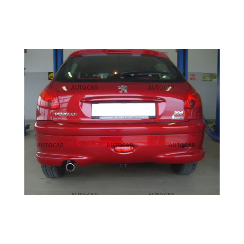 Anhängerkupplung für 206 - 3/5-türig - manuell–AHK starr - von 2003/07