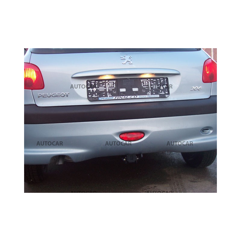 Anhängerkupplung für 206 - 3/5-türig - automat–AHK abnehmbar - von 2003/07