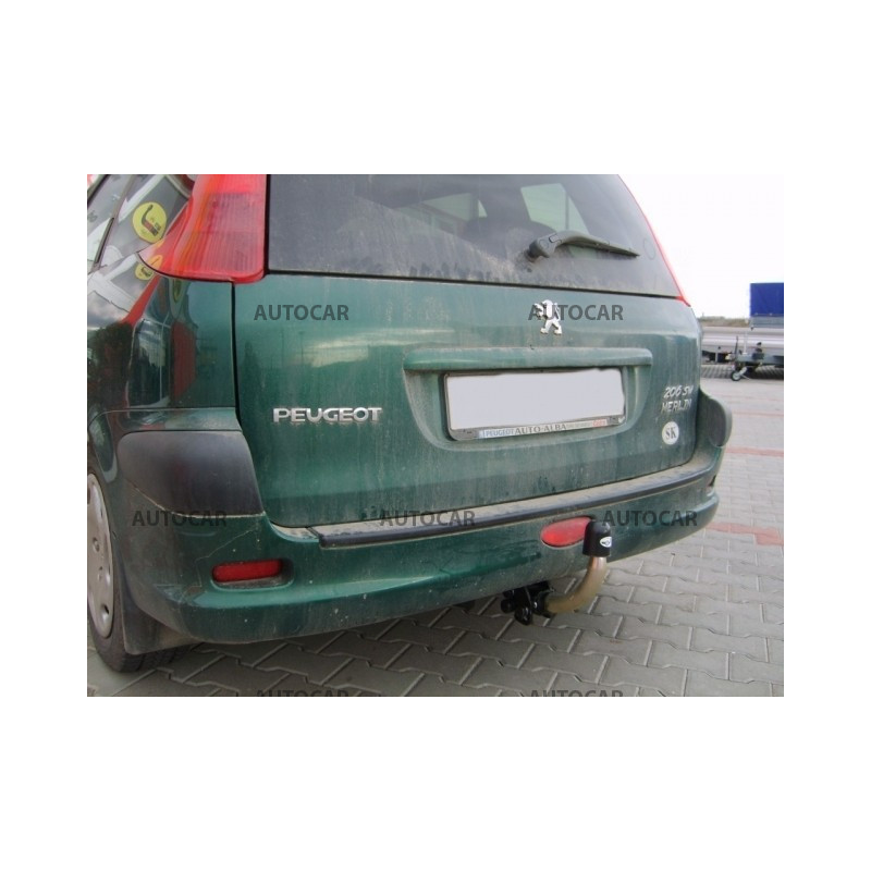 Anhängerkupplung für 206 SW - Combi - automat–AHK abnehmbar - von 2002