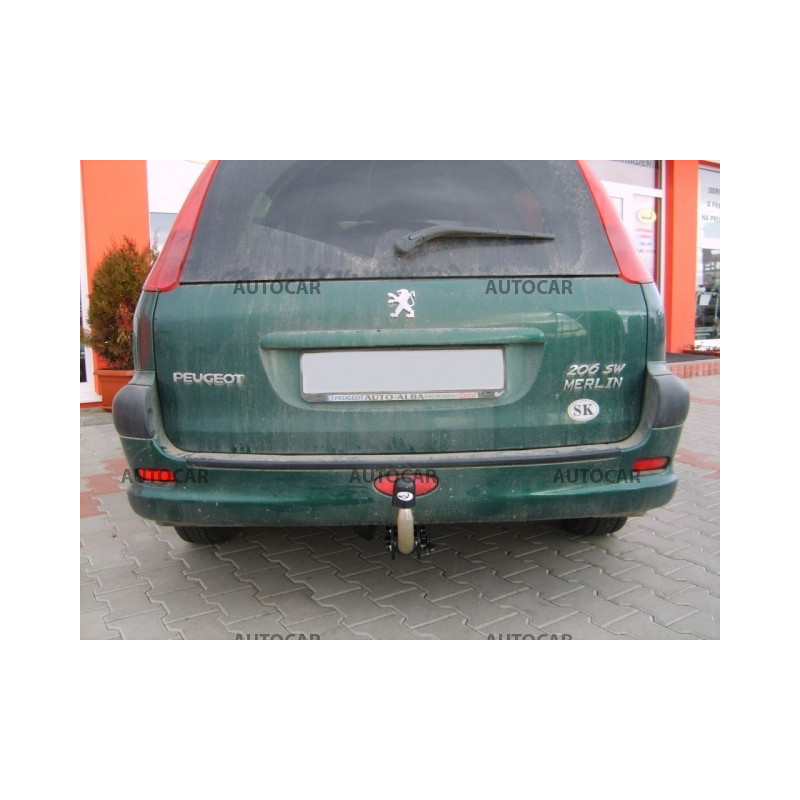 Anhängerkupplung für 206 SW - Combi - automat–AHK abnehmbar - von 2002