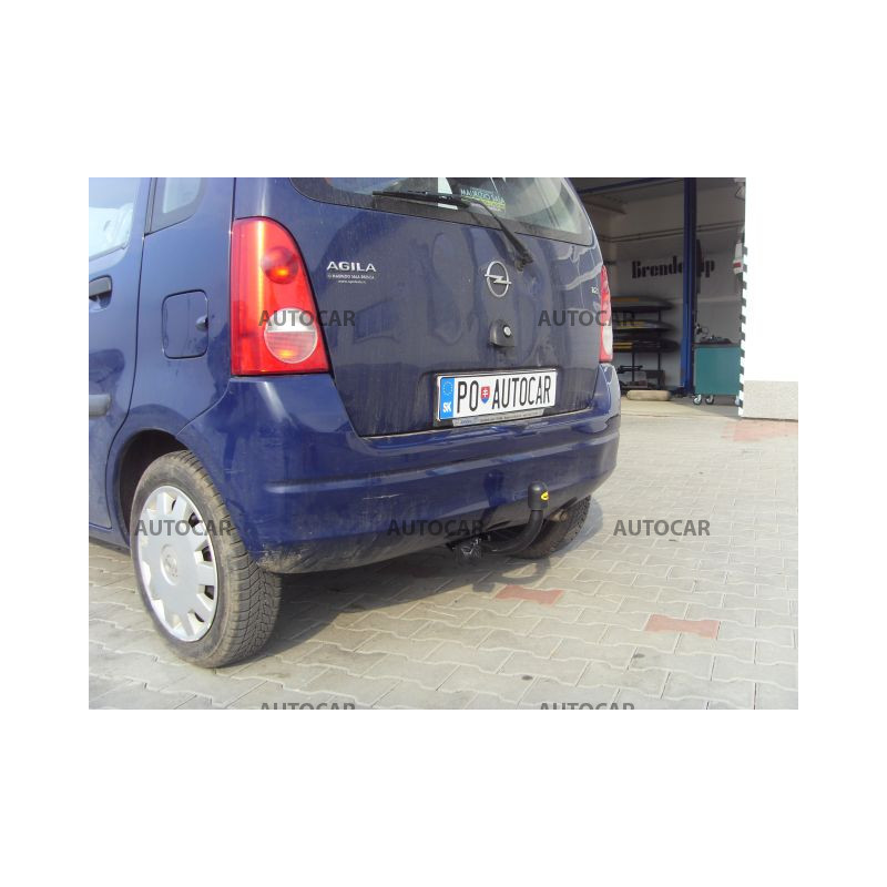 Anhängerkupplung für AGILA - 5-türig,model 2003,(2+4 WD) - manuell–AHK starr - von 2002/09