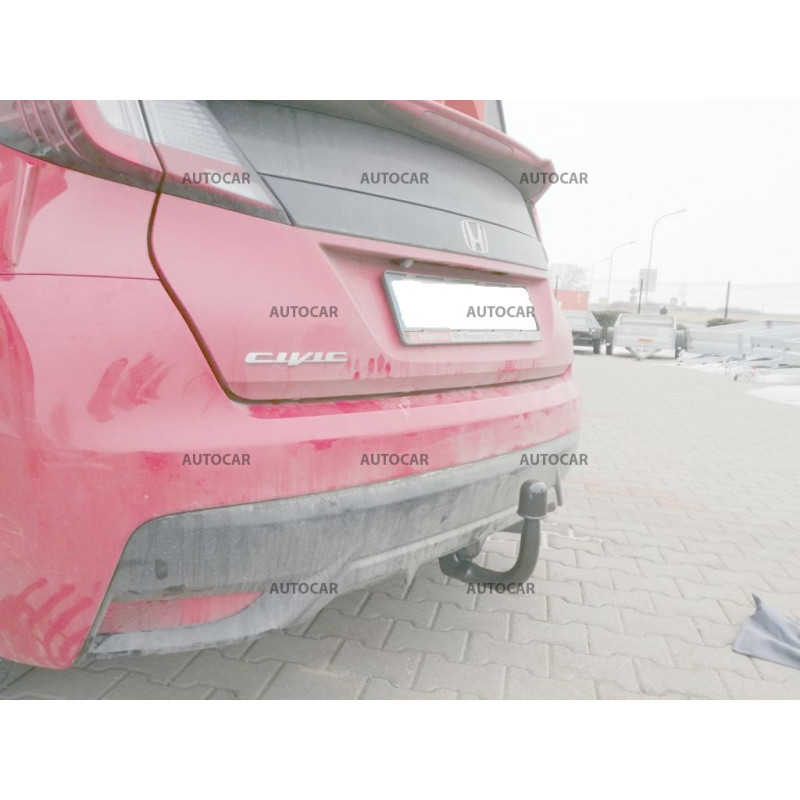 Anhängerkupplung für Honda Civic- 5 -tür.- automat vertikal–AHK abnehmbar - von 2015/-