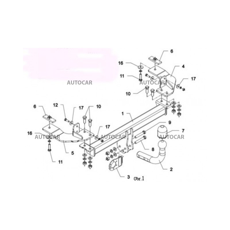 Anhängerkupplung für 500 - - - automat–AHK abnehmbar - von 2007