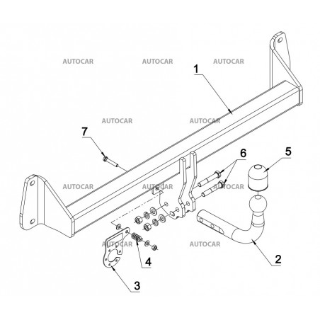 Anhängerkupplung für BMW X1 (F48) - automat–AHK abnehmbar - von 2014/- Anhängerkupplung für BMW X1 (F48) - automat–AHK abnehmbar - von 2014/-