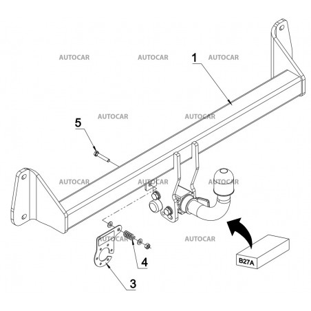 Anhängerkupplung für BMW X1 (F48) - automat–AHK abnehmbar - von 2015/-