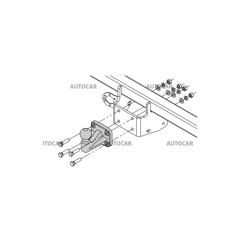 Anhängerkupplung für Fiat DUCATO - Kastenwagen L1, L2, L3 – AHK starr