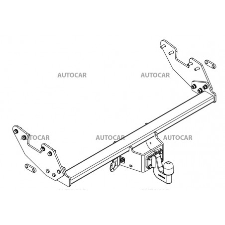 Anhängerkupplung für HILUX - 4 WD (N25) so schodíkom - starre Anhängerkupplung - von 2005 Anhängerkupplung für HILUX - 4 WD (N25) so schodíkom - starre Anhängerkupplung - von 2005