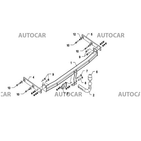 Anhängerkupplung für Renault SCENIC III - manuall–AHK starr - von 2009 ☑️