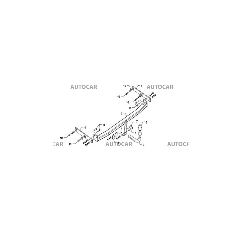 Anhängerkupplung für GRAND SCENIC III - - - automat–AHK abnehmbar - von 2009/04