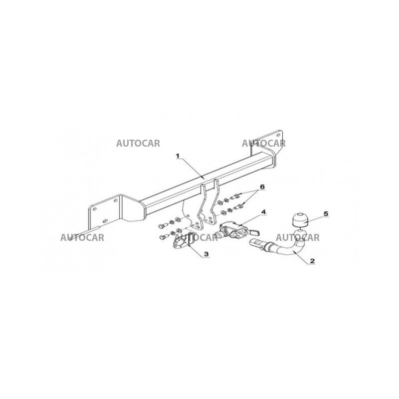 Anhängerkupplung für seria 1 - 5 dv E 87 - automat–AHK abnehmbar - von 2004