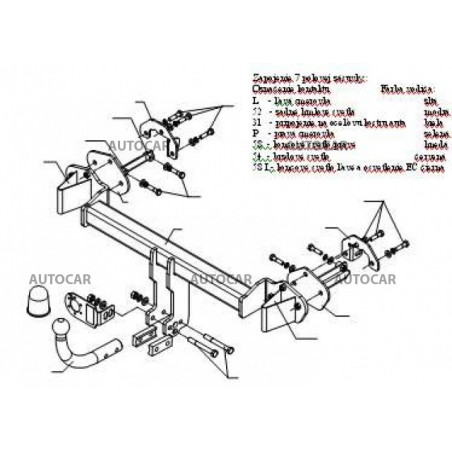 Anhängerkupplung für seria 3 - 4-türig, Coupe, Combi, 4x4, (E 46) - automat–AHK abnehmbar - von 1998/04 bis 2005