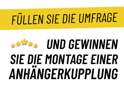 Füllen Sie die Umfrage aus und gewinnen Sie eine AHK Montage in der CZ
