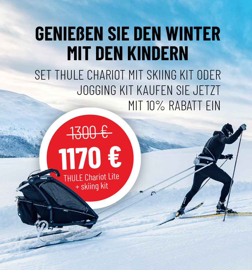 Rabatt 10% auf Thule chariot mit jogging kit