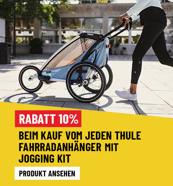 Rabatt 10% auf Thule chariot mit jogging kit